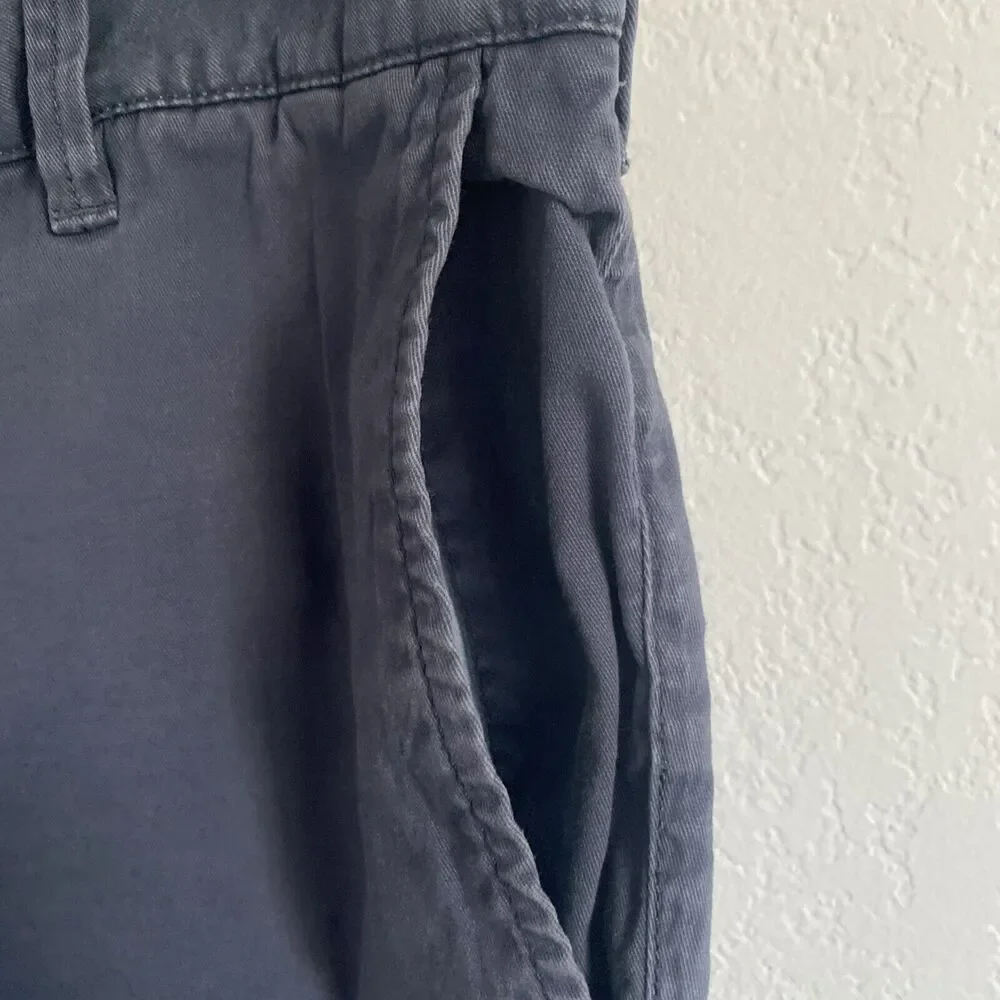 Faherty Chino Shorts Blue Organic Cotton/Tencel Bermuda Shorts Mem's Sz 33